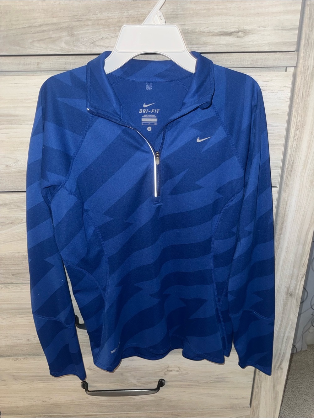 Nike Women’s Dri-FIT Blue Half-Zip Athletic Top